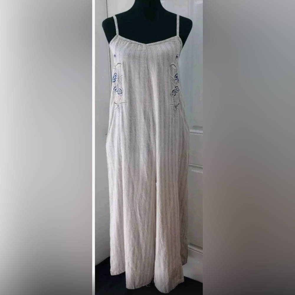 World market super wide leg romper